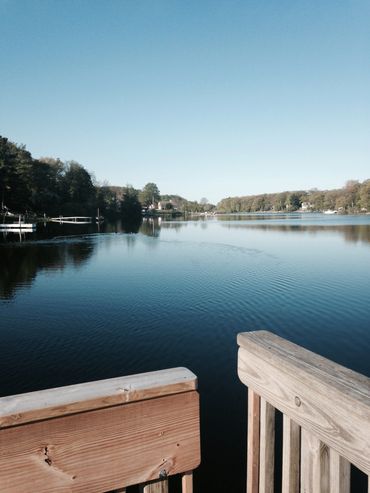 Arcadia lake from the fishing dock