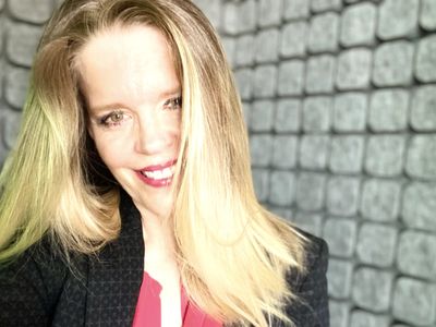 Deanna Johnston voice actor in studiobricks voice over booth