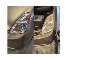 headlight restoration before and after
