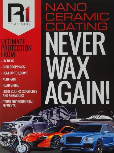 R1 ceramic coating, never wax again
