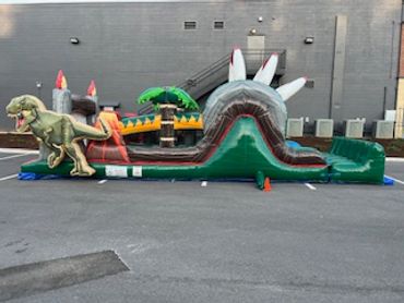 A Jurassic Theme Bounce House