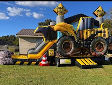 A Truck Themed Bounce House