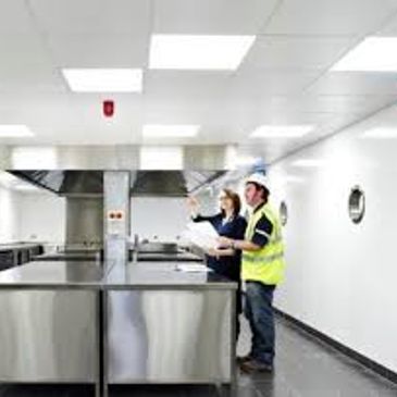safety flooring in commercial kitchen area