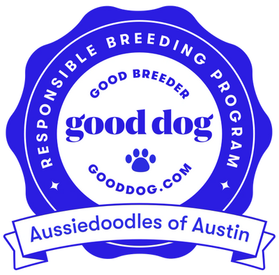 Aussiedoodles of Austin Good Dog Good Breeder Badge