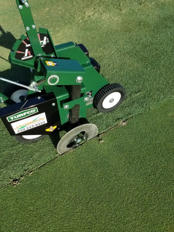 Sod Cutter used to make the initial line for install.