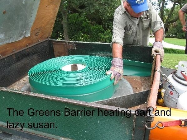 How the barrier is heated and places into the perfect position to ensure no encroachment.