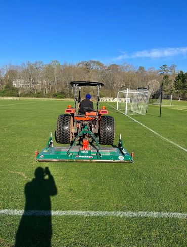 Professional Turfgrass Services managing a soccer field using the Wessex CRX