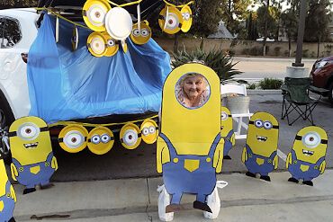 Photo of the Walnut Valley Women's Club entry n the Trunk or Treat Halloween evet put on by the City