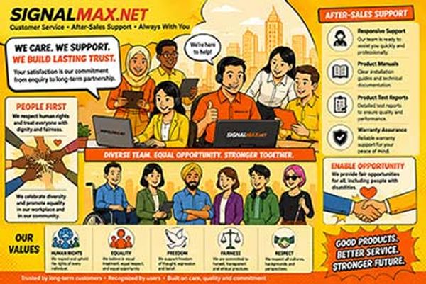 SIGNALMAX.NET STAFF Customer Service and After-Sales Support