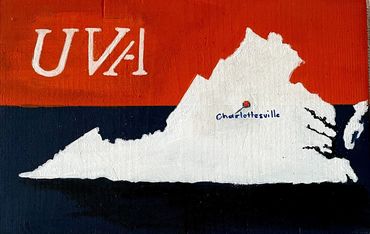 Team Colors, University Colors, dorm decor, School Color Art