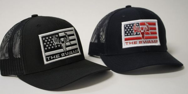 The Swamp Whitetails Flag Patch Hats