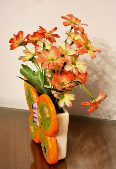 Butterfly porcelain wall ornament