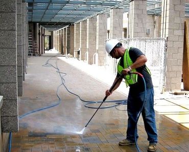 Post-construction services by Albuquerque's commercial cleaning company - QMI New Mexico.