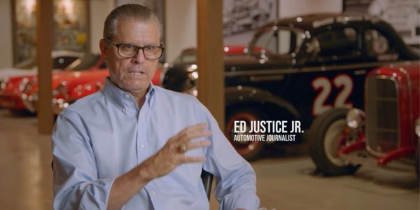 Ed Justice Jr. on MOTOR TREND 500 NASCAR race documentary.