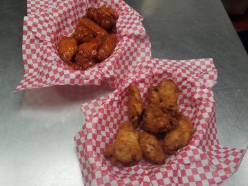 Our own wing dings and barbeque wings