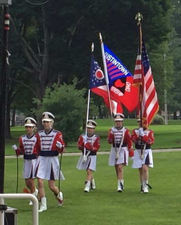 Austintown High School Color Guard during our patriotic concert at Morley Pavilion, July 1, 2015