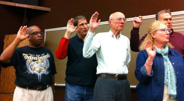 Installation of newly elected officers on March 14, 2013