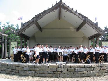 Our first "Friends" concert with Somerset Community Band held at Boardman Park, July 26, 2008