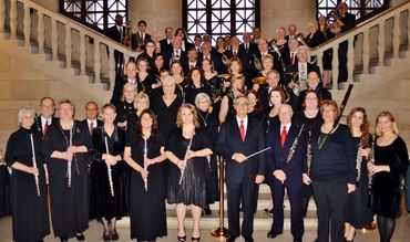 Group photo at Stambaugh Auditorium, Dec 15, 2013