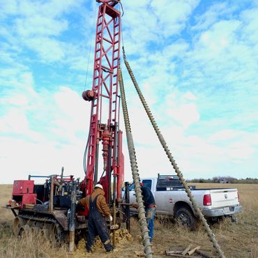 Just another day of geotechnical drilling.