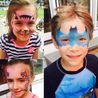 Art on the spot airbrush face paint tattoos MA RI providence kids birthday parties events Middleboro