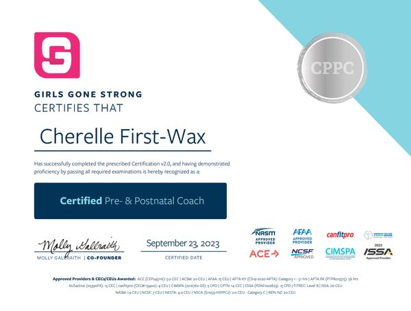 Certified Pre & Postnatal Coach Certification
