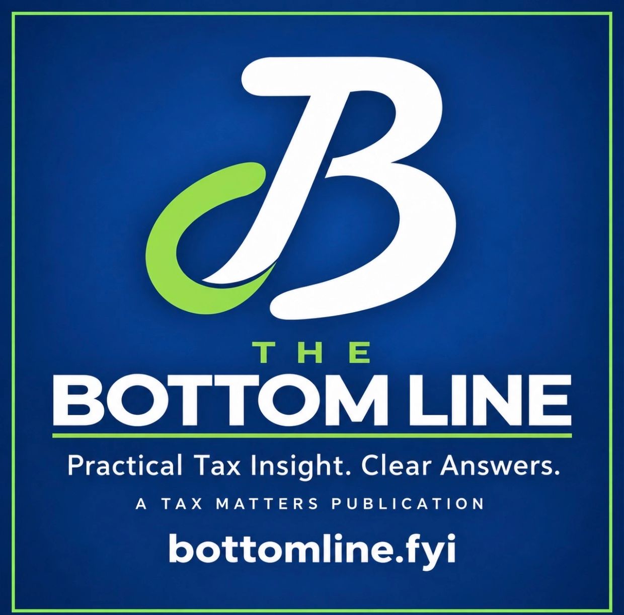 Logo for The Bottom Line tax insight publication.