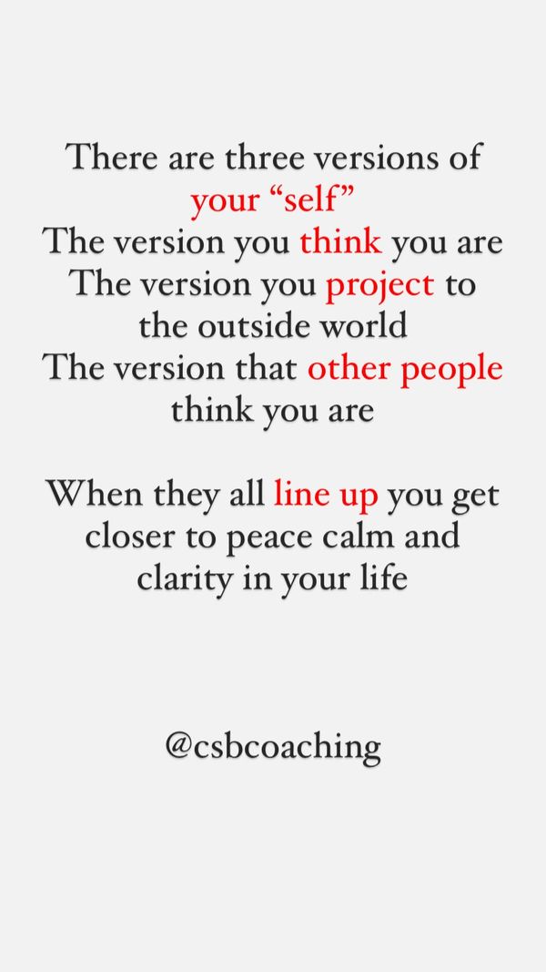 The versions of yourself