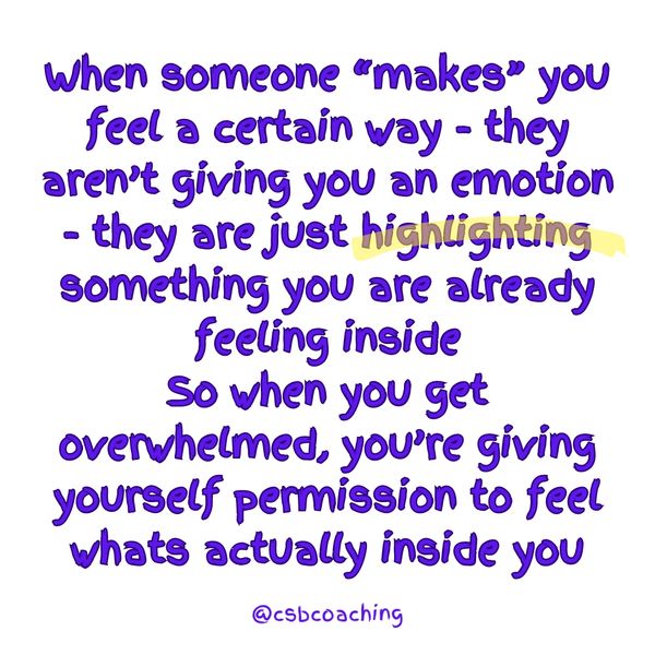 Feeling your emotions inside you