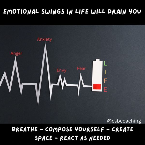 Emotional swings drain your energy