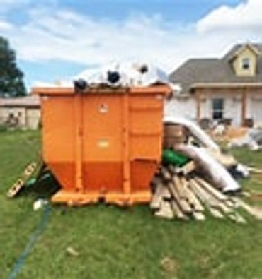 Construction site rolloff containers dumpster rental