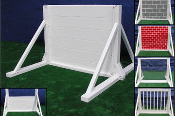 K9 obstacle adjustable height agility training hurdle.