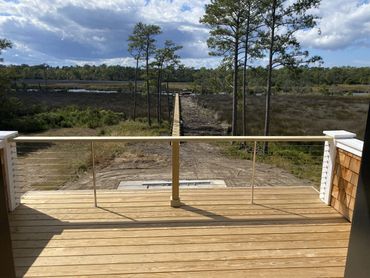 Custom deck railing
