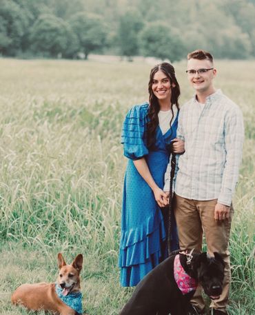 My wife and our wonderful pups Arya and Tsali!