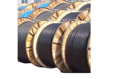 Reels of electrical wire & cable.