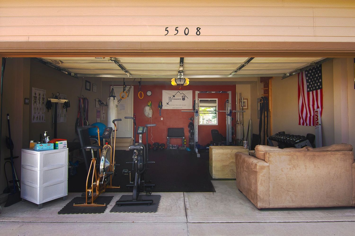Full view of gym