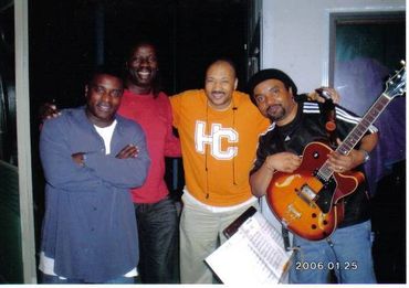 In session with Grammy nominated Pianist Kevin Tony.And Bassist Alex Al and guitarist Freddy Fox. Ke