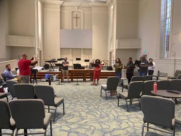 The Coronation of Poppea rehearsal