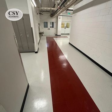 VCT Flooring Installation at Ashbury College