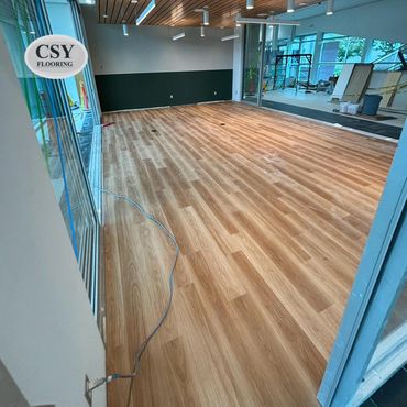 LVT Flooring Installation - Glue Down at La Cite College