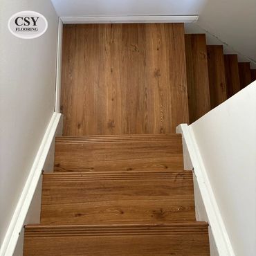 Vinyl Stairs Installation