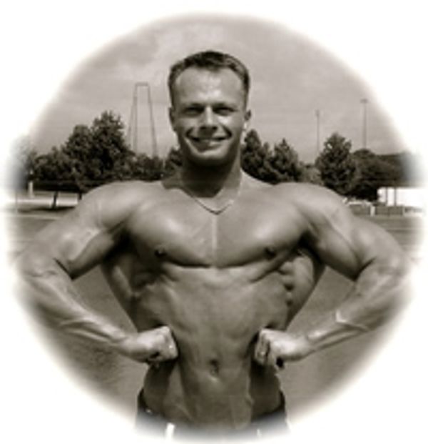 a man showing his fit body