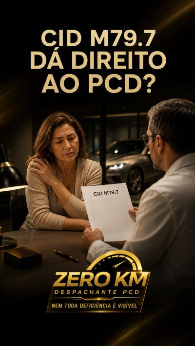 Mulher com fibromialgia apresenta laudo com CID M79.7 durante avaliação do possível direito aos bene