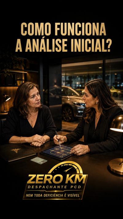 Mulher com fibromialgia participa de uma análise inicial de documentos e limitações antes de começar