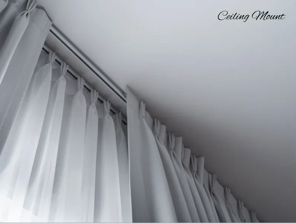 Ceiling, face and recess options available for mounting your tracks