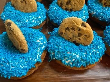 Cookie Monster donut