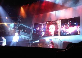 ...and also on the show's European arena tour