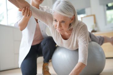 Pilates, gym ball