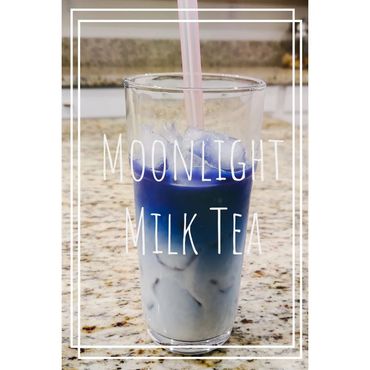 Moonlight milk tea, moonlight tea, moonlight iced tea