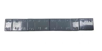 Grey coated steel stick-on wheel weight.(5+10)*4=60g